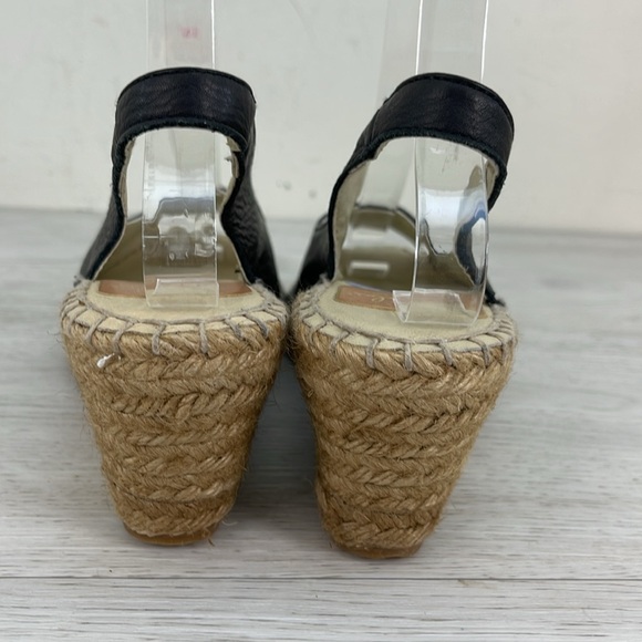 NWOT Fabiolas Espadrilles Black Leather Upper - Picture 4 of 11